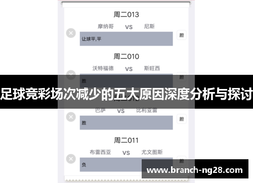 足球竞彩场次减少的五大原因深度分析与探讨